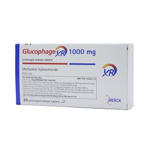 Glucophage XR Metformin 1000mg Merck (H/30v)