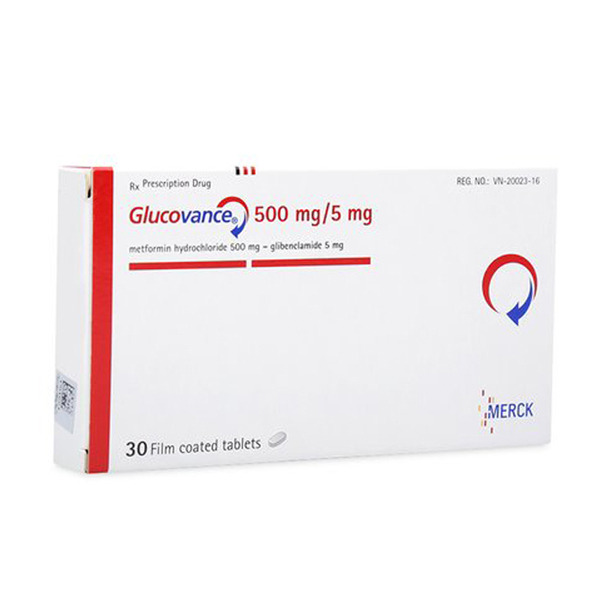 Glucovance 500mg/5mg Merck (Hộp 30 viên)
