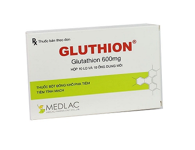 Tiêm Gluthion Glutathione 600mg Medlac (Hộp 10 lọ + 10 ống)