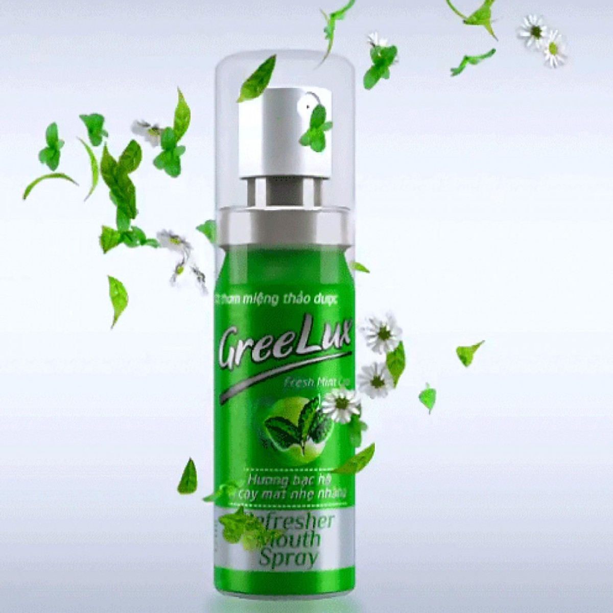 Xịt Greelux Fresh Thơm Miệng Hoa Linh (Xanh Lá) (Lọ 12ml)