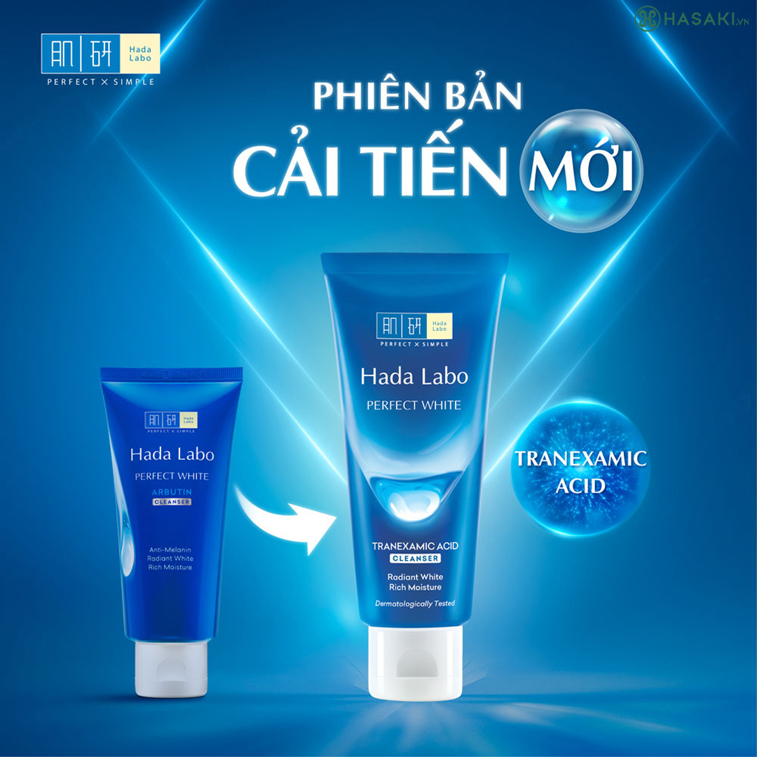 Kem rửa mặt Hadalabo màu xanh (Tuýp 80g)