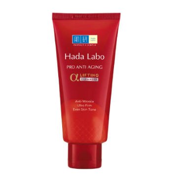 kem rửa mặt Hadalabo Pro Anti Aging cải thiện lão hóa da màu đỏ (Tuýp 80g)