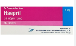 Haepril Lisinopril 5mg Bluepharma Bồ Đào Nha (Hộp 56 viên)