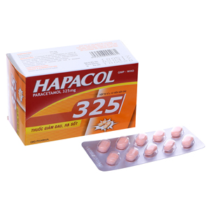 Hapacol 325mg DHG Hậu Giang (Hộp 100 viên)