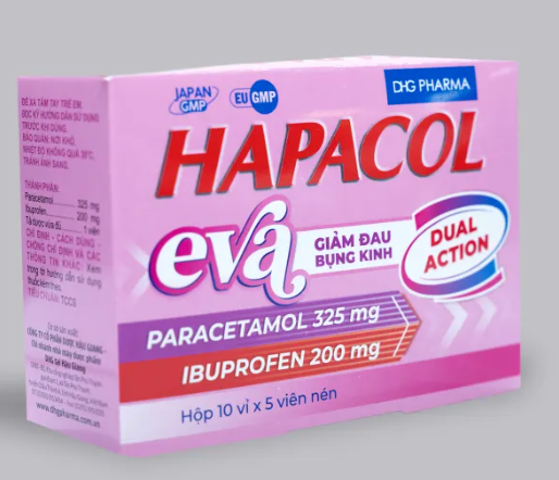 Hapacol đau nhức aches & pains DHG Hậu Giang (H/50v)