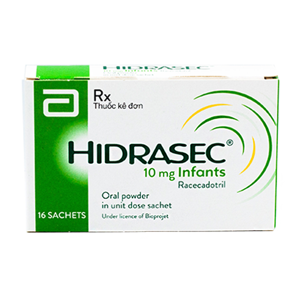 Hidrasec Racecadotril 10mg Infants Abbott (Hộp 16 gói)