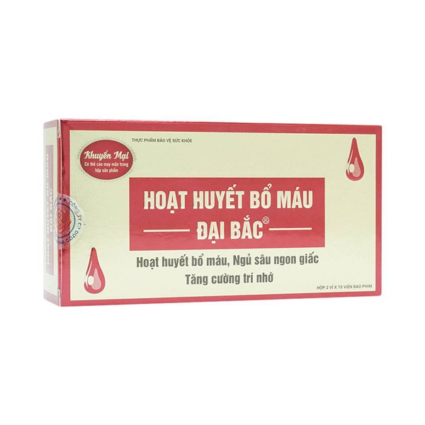 Viên uống Bổ Máu Hoạt Huyết Đại Bắc Hải Dương (Hộp 30 viên)