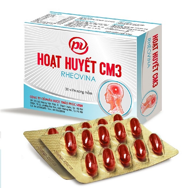 Hoạt Huyết CM3 Phúc Vinh (Hộp 30 viên)