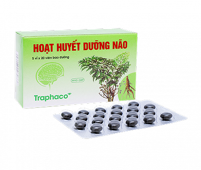 Hoạt Huyết Dưỡng Não Bao Đường Traphaco (Lớn) (Hộp 100 viên)