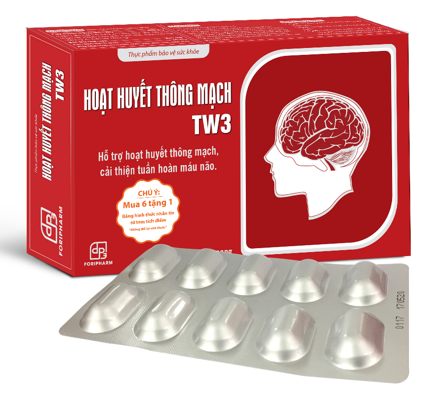 Viên uống Hoạt huyết thông mạch TW3 Foripharm (Hộp 30 viên)