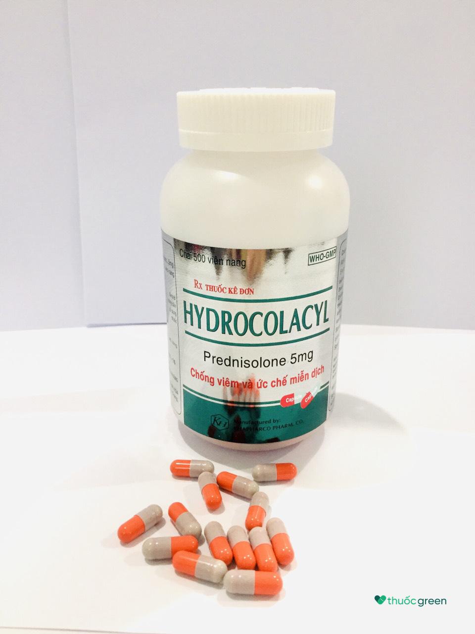 Hydrocolacyl prednisolone 5mg Khánh Hòa (Lọ 500 viên)