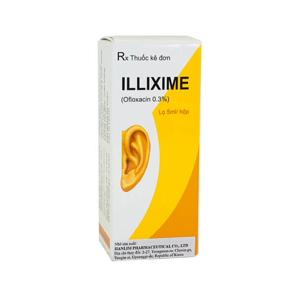 Nhỏ tai Illixime Ofloxacin Hàn Quốc (Lọ 5ml)