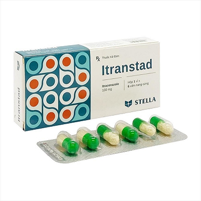 Itranstad Itraconazol 100mg Stella (Hộp 6 viên)