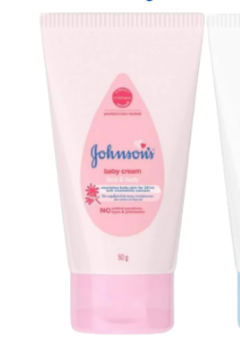 kem Dưỡng Ẩm Johnson's Baby Cream Hồng (Tuýp 50g)