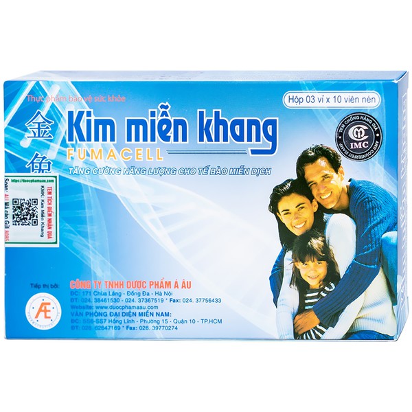 Viên uống Kim Miễn Khang DP Á Âu (Hộp 30 viên)