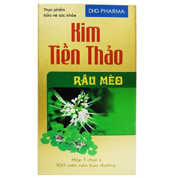 Viên uống Kim tiền thảo râu mèo DHG Hậu Giang (Lọ 100 viên)