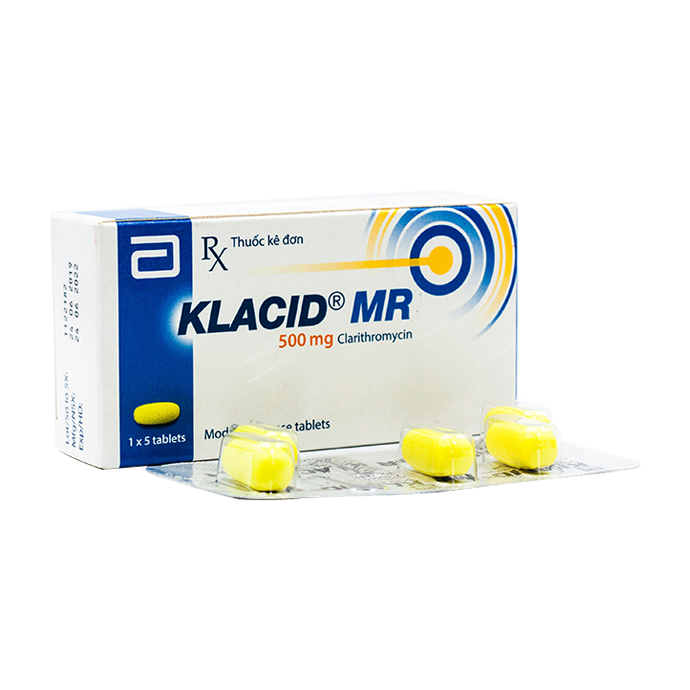 Klacid MR Clarithromycin 500mg Abbott (H/5v) Date 09/2027
