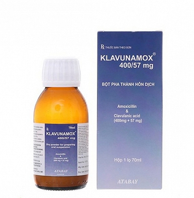 Klavunamox 400/57mg Atabay Thổ Nhĩ Kì (Chai 70ml)