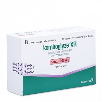 Komboglyze Xr 5mg/1000mg Astrazeneca (Hộp 28 viên)