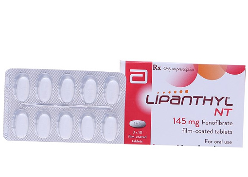 Lipanthyl NT Fenofibrate 145mg Abbott (Hộp 30 viên)