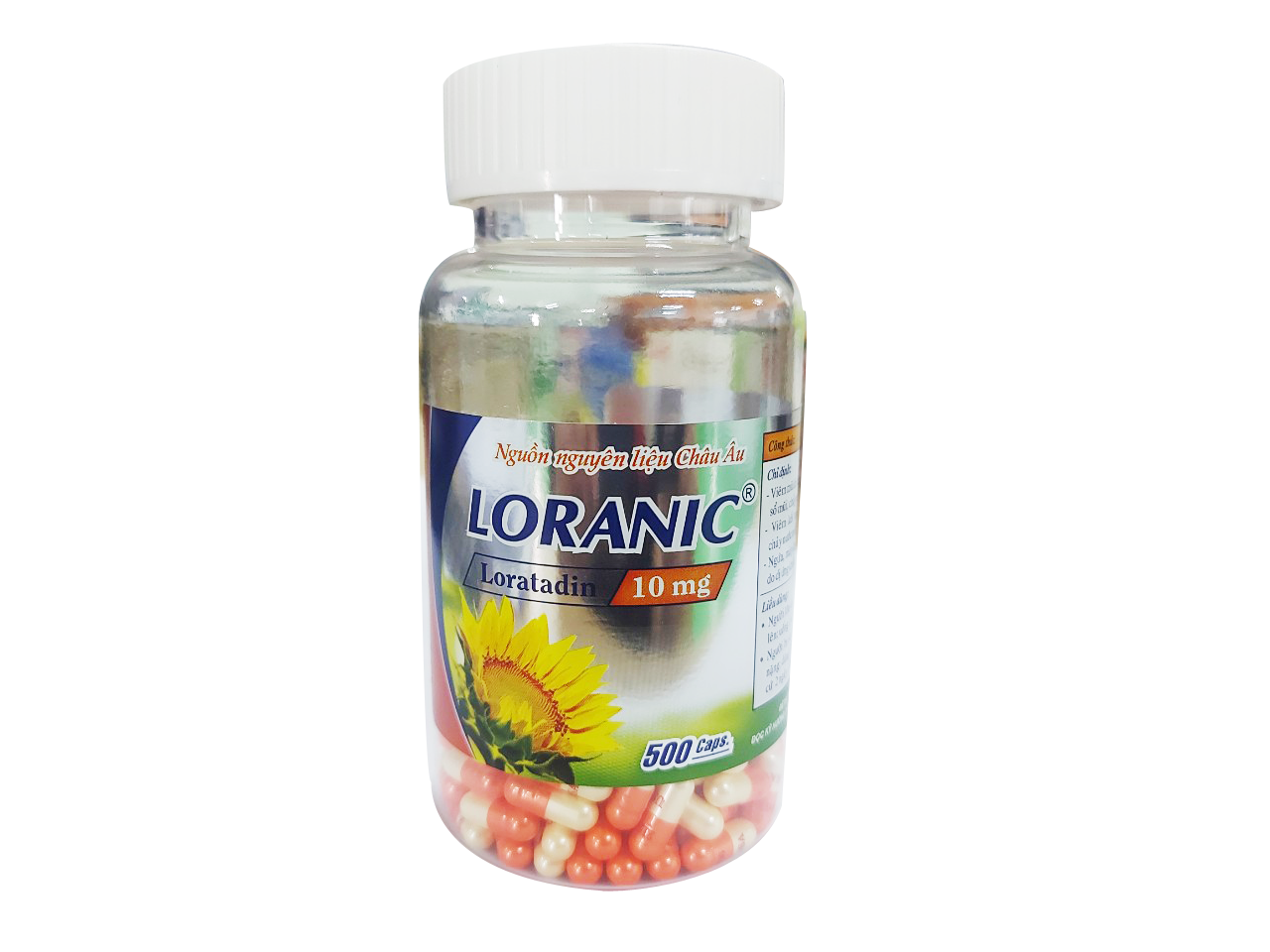 Loranic loratadin 10mg NIC (Lọ 500 viên)