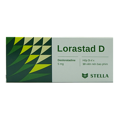 Lorastad D Desloratadine 5mg Stella (Hộp 30 viên)