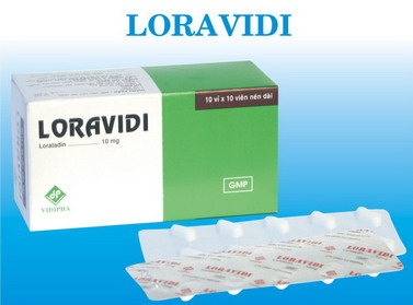 Loravidi Loratadin 10mg Vidipha (Hộp 100 viên)