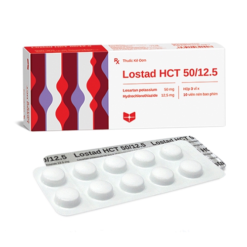 Lostad HCT 50mg/12.5mg Stella (Hộp 30 viên)