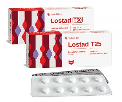 Lostad T25 Losartan 25mg Stella (Hộp 30 viên)