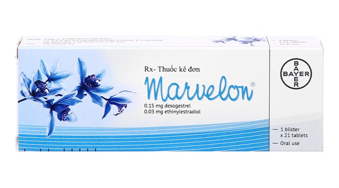 Marvelon Desogestrel 0.15mg Bayer (Hộp 21 viên)