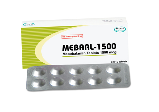 Mebaal Mecobalamin 1500mcg Ấn Độ (Hộp 30 viên)