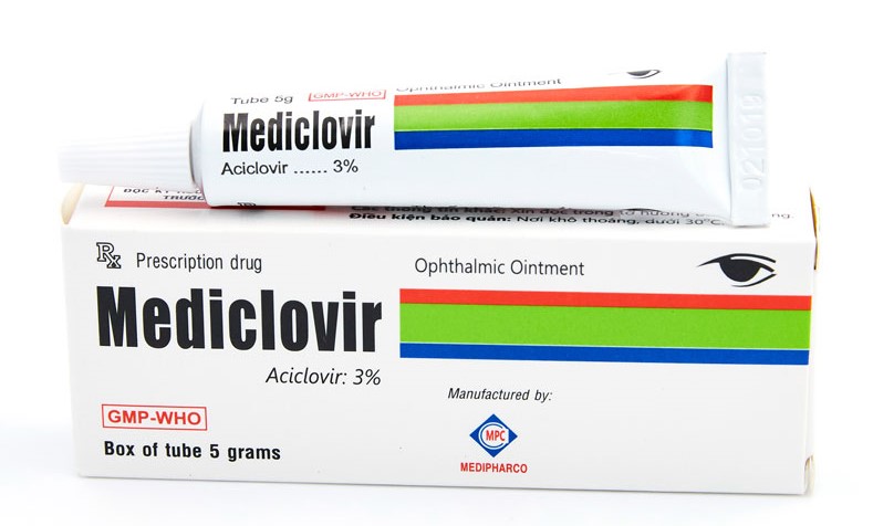 Kem bôi Mediclovir Aciclovir 3% Medipharco (Tuýp 5g)