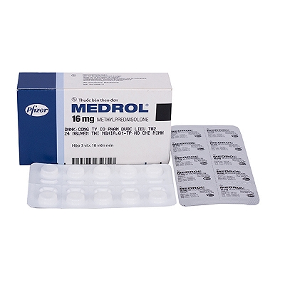 Medrol 16mg Methylprednisolone Pfizer (Hộp 30 viên)