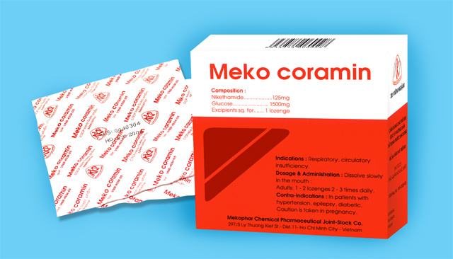 Meko coramin Mekophar (Hộp 20 viên)