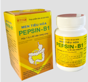 Men tiêu hóa Pepsin B1 Dược Hà Tây (Hộp/80v)