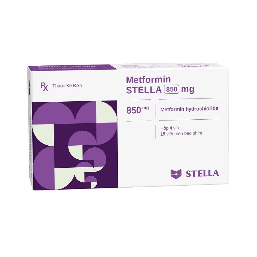 Metformin 850 mg Stellla (Hộp 60 viên)