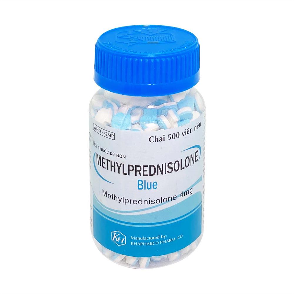 Methylprednisolone Blue 4mg Khánh Hòa (Lọ 500 viên)