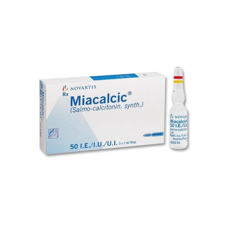 Tiêm Miacalcic Thụy Sĩ (Hộp 5 ống x 1ml)