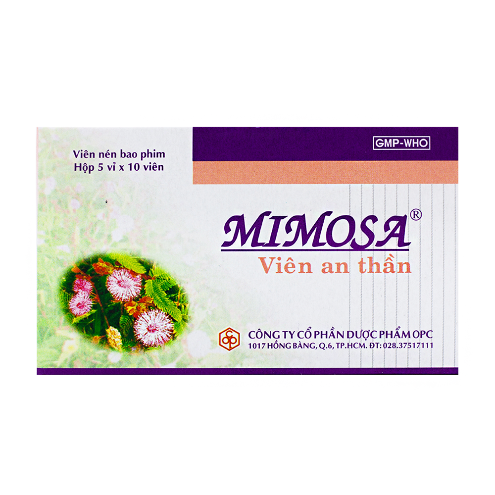 Mimosa Viên An Thần OPC (Hộp 50 viên)