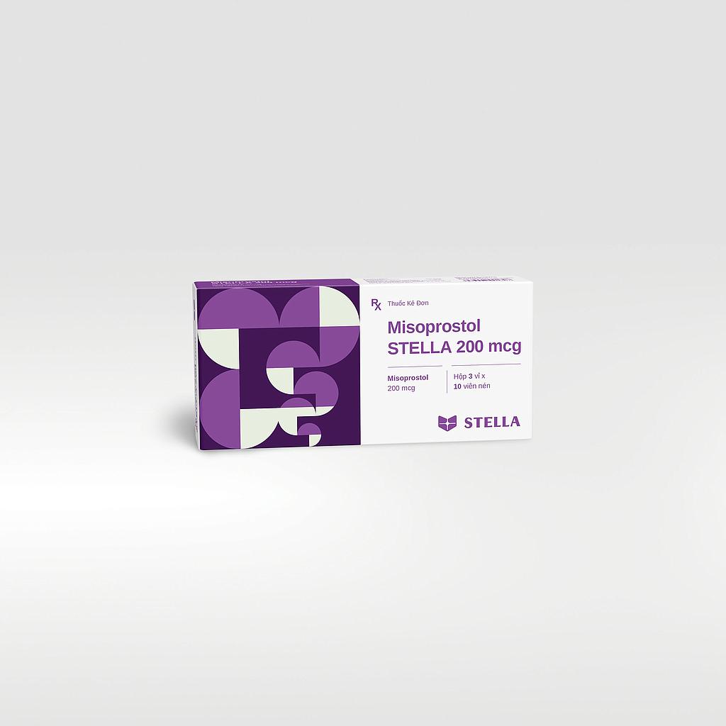 Misoprostol 200mcg Stella (Hộp 30 viên)