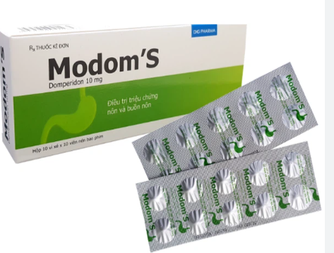 Modom'S domperidon 10mg DHG Pharma (Hộp 100 viên)