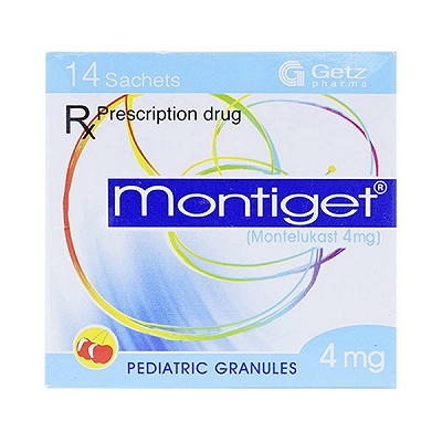 Montiget Montelukast 4mg Getz Pakistan (Hộp 14 gói x 4mg)