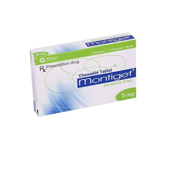 Montiget Montelukast 5mg Getz Pakistan (Hộp 14 viên)