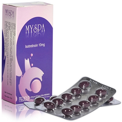Myspa Isotretinoin 10mg Medisun (Hộp 30 viên)