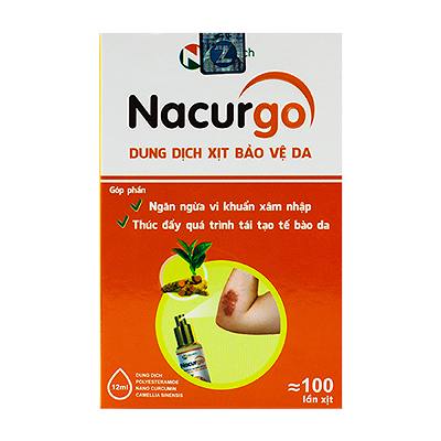 Nacurgo Xịt Bảo Vệ Da CVI (Lọ 12ml)