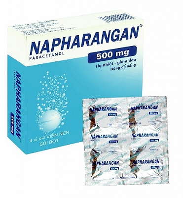 Napharangan Paracetamol 500mg Nam Hà (Hộp 16 viên)
