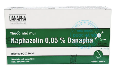 Nhỏ mũi Naphazolin 0.05% Đà Nẵng (Hộp 50 lọ x 10ml)