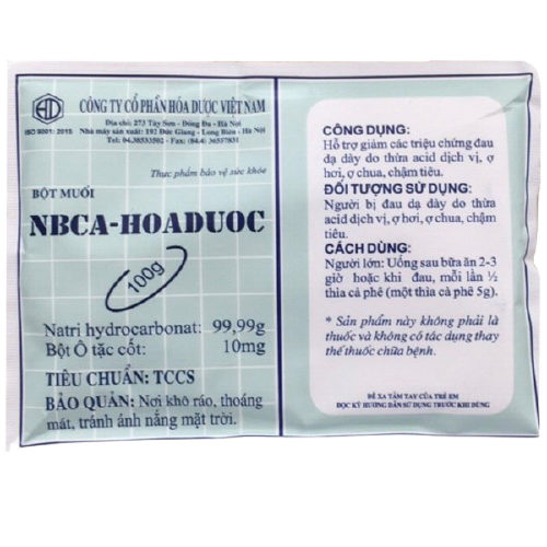 Nbca Hóa dược bột muối Hóa Dược (Nabica) (Gói 100g)