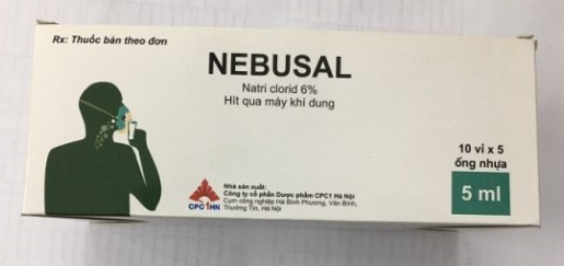 Nebusal Natri Clorid 6% Khí Dung CPC1 Hà Nội (H/50o/5ml) Hộp to