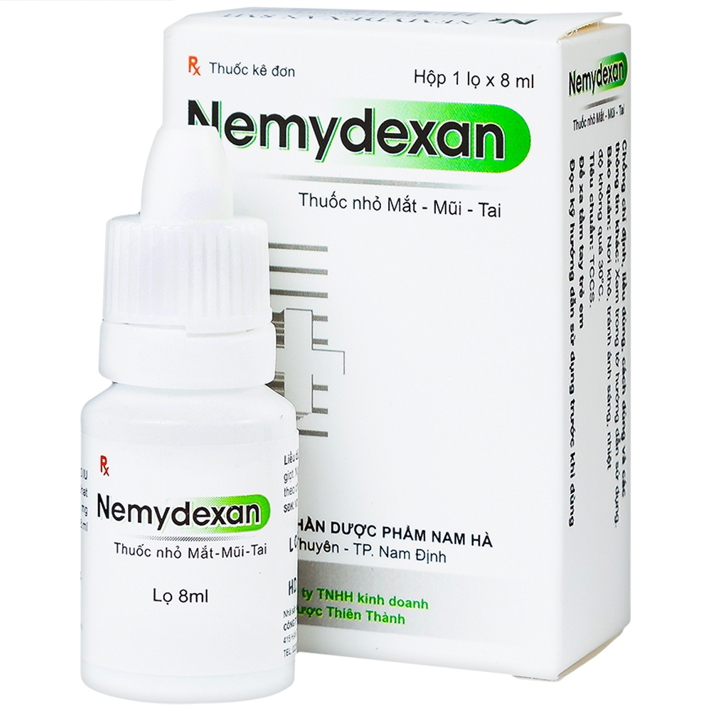 Nhỏ mắt Nemydexan Nam Hà (Cọc 10 lọ x 8ml)